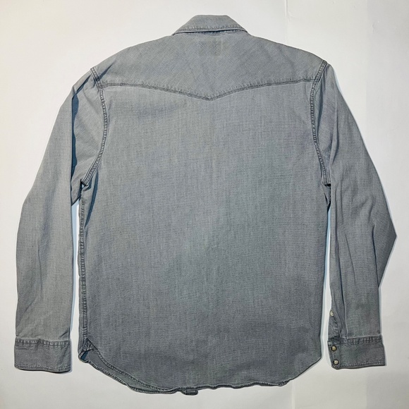 Lucky Brand Classic Fit Pearl Button Down Shirt L - Picture 3 of 3